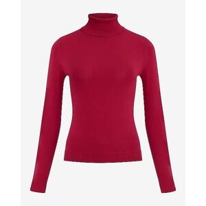 Express  Red Turtleneck Long Sleeve Knit Sweater Size S NEW